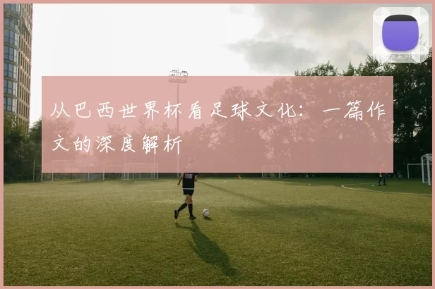 从巴西世界杯看足球文化:一篇作文的深度解析