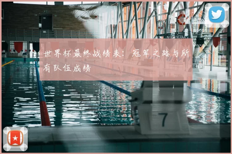 世界杯最终战绩表:冠军之路与所有队伍成绩